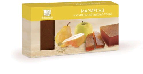 №2 Мармелад пластовый 210г ЯБЛОКО-ГРУША в Североморске
