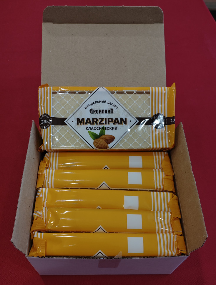  TM Grondard      (11133) Марципан 33%, (блок 6 шт по 200г)             в Североморске