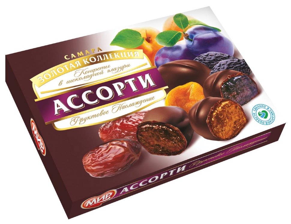  КФ МИР Фруктовое наслаждение (набор шоколадных конфет) 170г в Североморске