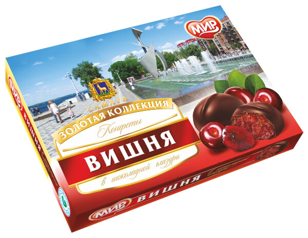 №2 КФ МИР Вишня в шоколадной глазури 160г в Североморске