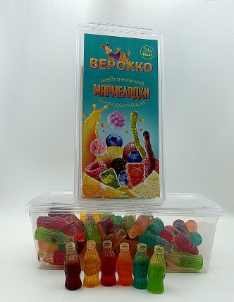 №2 Жевательный мармелад Бутылочки, 250г      в Североморске